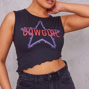 Brand New Cowgirl Crop Top